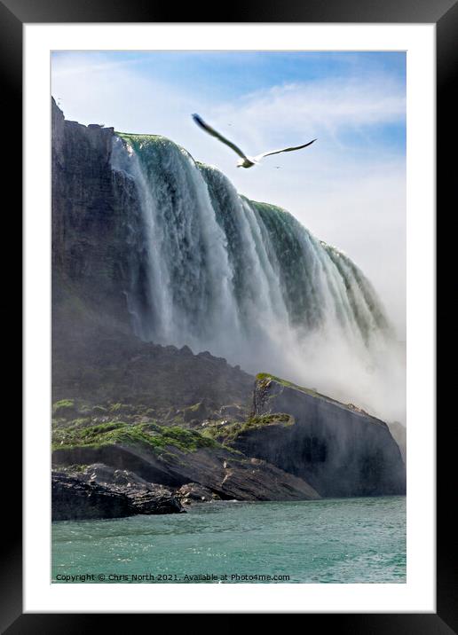 Niagara Falls, Ontario Canada. Framed Mounted Print by Chris North