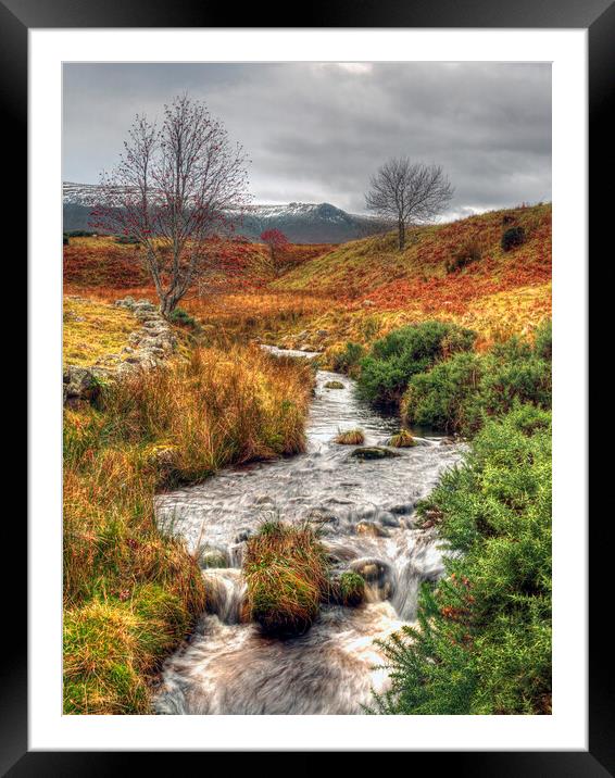 Moorland Stream Ben Rinnes Scotland Framed Mounted Print by OBT imaging