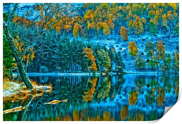 Loch Pityoulish, Cairngorms National Park Print by David Ross