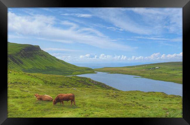 Isle Of Skye Beyond Glendale Scotland Framed Print by OBT imaging