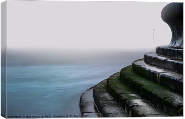Broadstairs kent Coast - Minimal steps Canvas Print by Billy McGarry