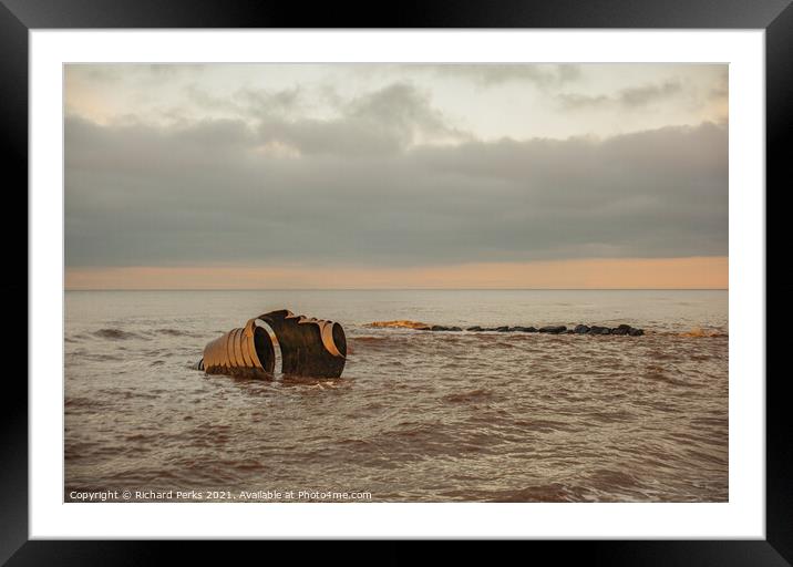 Mary`s Shell in high tide Framed Mounted Print by Richard Perks