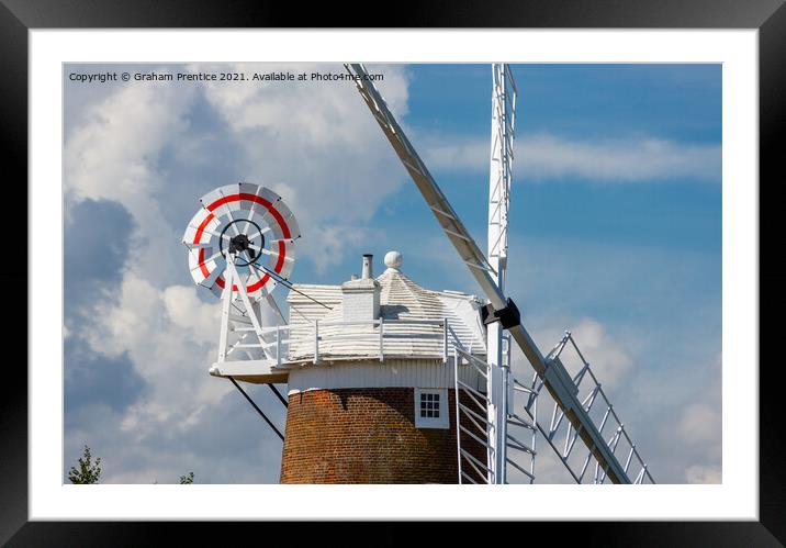 Cley Windmill  Framed Mounted Print by Graham Prentice