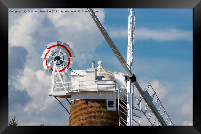 Cley Windmill  Framed Print by Graham Prentice