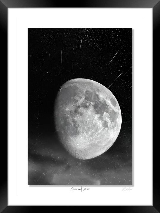 Moon and Venus Framed Mounted Print by JC studios LRPS ARPS