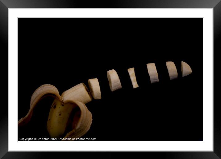 Banana Split Framed Mounted Print by les tobin
