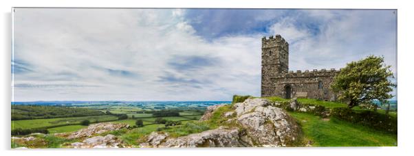 Brentor Panorama Acrylic by Maggie McCall