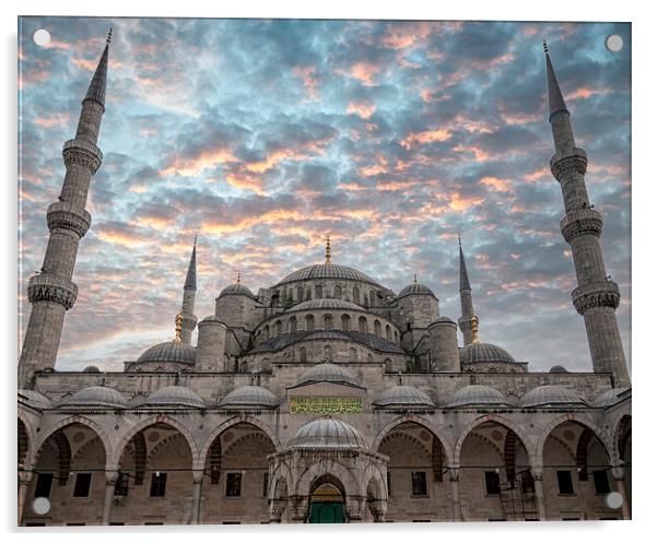 Istanbul Blue Mosque Acrylic by Antony McAulay