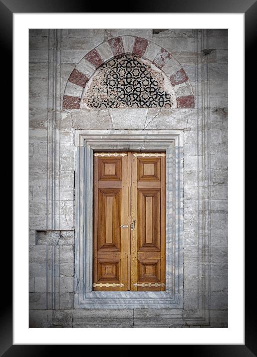 Istanbul Mosque Doors Framed Mounted Print by Antony McAulay