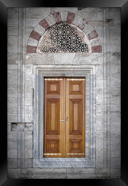 Istanbul Mosque Doors Framed Print by Antony McAulay