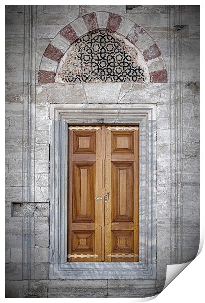 Istanbul Mosque Doors Print by Antony McAulay