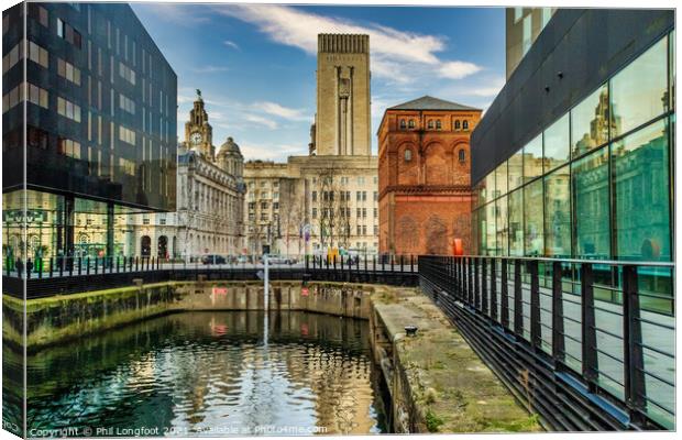 Architecture of Liverpool  Canvas Print by Phil Longfoot