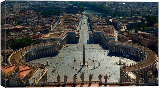 St. Peter's Square Canvas Print by Jeff Bleasdale