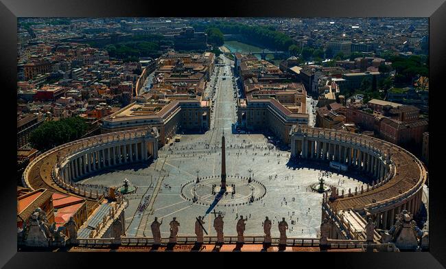 St. Peter's Square Framed Print by Jeff Bleasdale