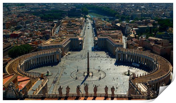 St. Peter's Square Print by Jeff Bleasdale