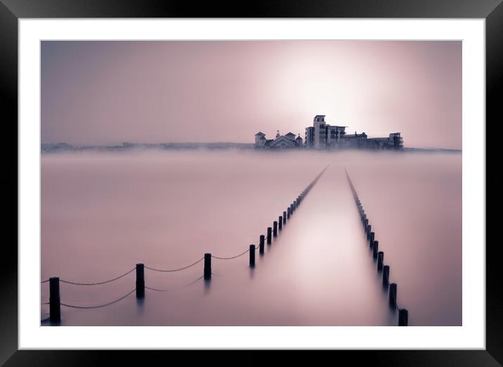 Knightstone Island Tranquility Framed Mounted Print by David Neighbour
