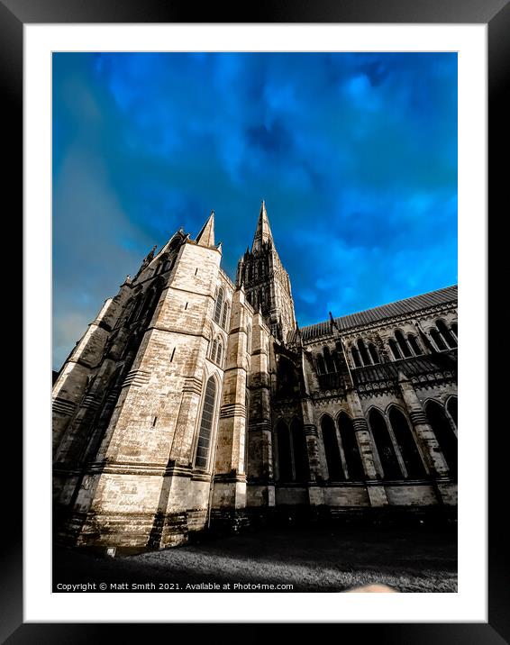 Salisbury Cathedral Framed Mounted Print by Matt Smith