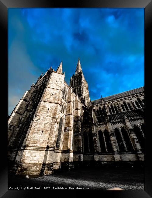 Salisbury Cathedral Framed Print by Matt Smith
