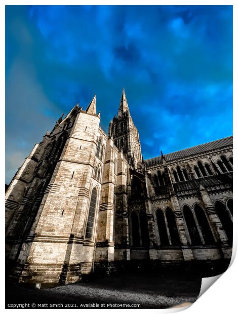 Salisbury Cathedral Print by Matt Smith