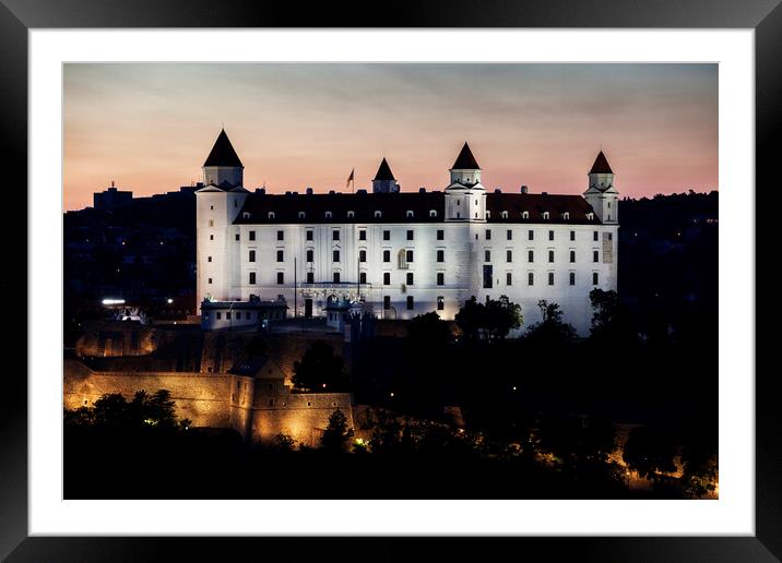 Bratislava Castle Framed Mounted Print by Artur Bogacki
