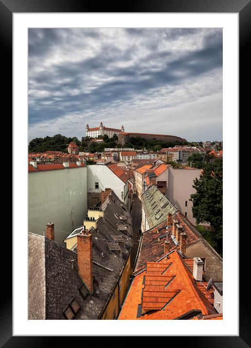 Old Town of Bratislava in Slovakia Framed Mounted Print by Artur Bogacki
