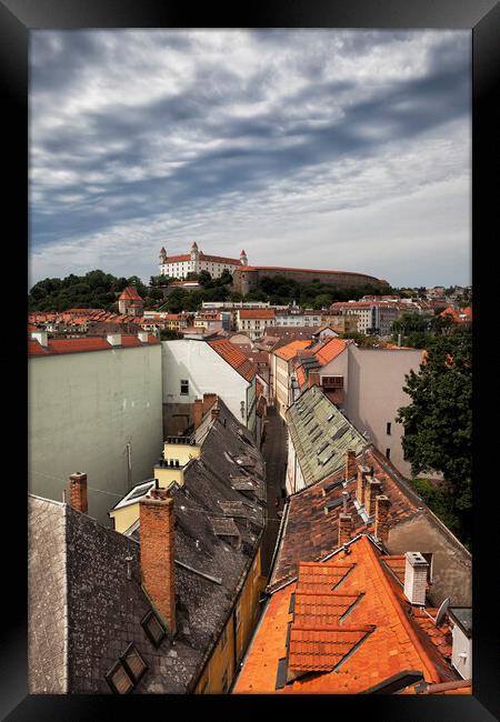 Old Town of Bratislava in Slovakia Framed Print by Artur Bogacki