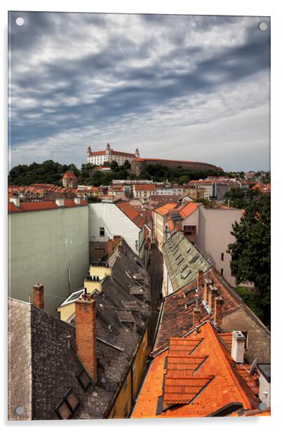 Old Town of Bratislava in Slovakia Acrylic by Artur Bogacki
