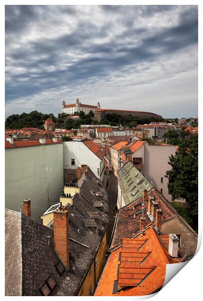 Old Town of Bratislava in Slovakia Print by Artur Bogacki