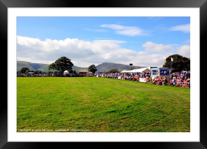 Country show in the countryside at Hope in Derbyshire. Framed Mounted Print by john hill