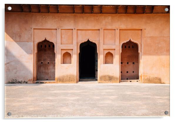 Orchha Fort Raja Mahal Acrylic by Sanga Park