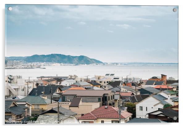 Kamakura seaside village Acrylic by Sanga Park