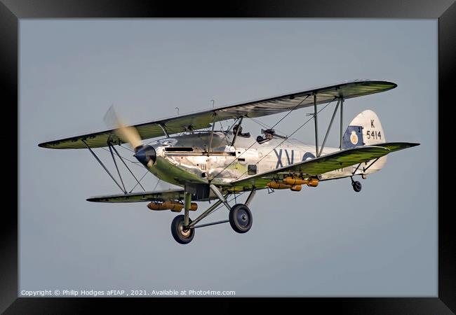 Hawker Hind Framed Print by Philip Hodges aFIAP ,
