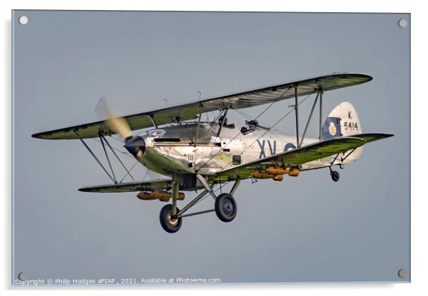 Hawker Hind Acrylic by Philip Hodges aFIAP ,
