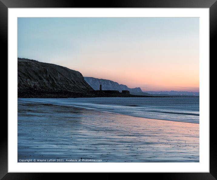 Folkestone Warren Sunrise Framed Mounted Print by Wayne Lytton