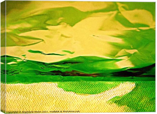 Green Mountains Canvas Print by Stephanie Moore