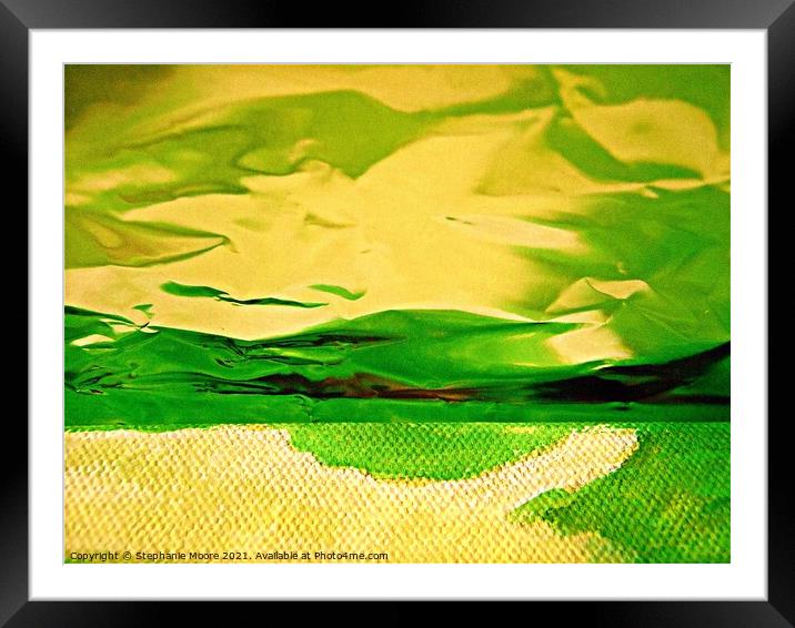 Green Mountains Framed Mounted Print by Stephanie Moore