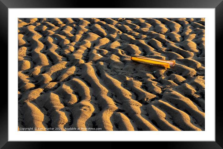 Shell at Low Tide Framed Mounted Print by Ken Hunter