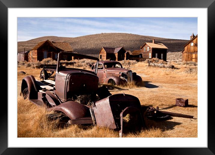 ghost town Bodie, California Framed Mounted Print by peter schickert