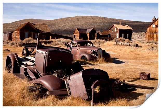 ghost town Bodie, California Print by peter schickert