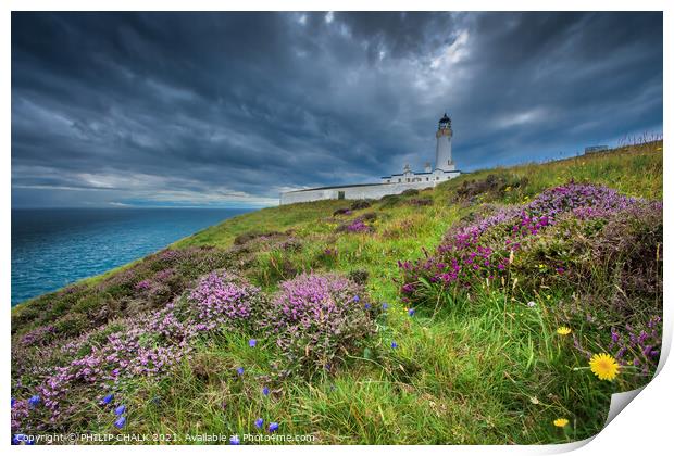 Mull of Galloway Lighthouse Scotland 22 Print by PHILIP CHALK