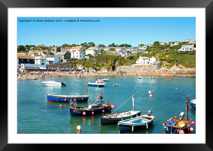 gorran haven cornwall Framed Mounted Print by Kevin Britland