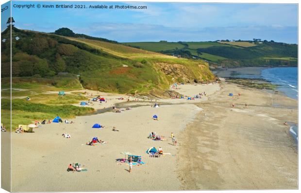 pendower beach cornwall Canvas Print by Kevin Britland