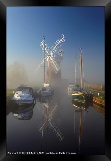 Horsey Mill, Norfolk Broads, England, UK Framed Print by Geraint Tellem ARPS