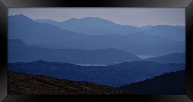 The view from Sgurr a Chaorachain Framed Print by Chris Drabble