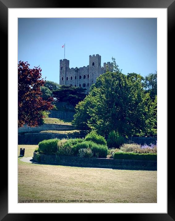Rochester Castle  Framed Mounted Print by Colin Richards