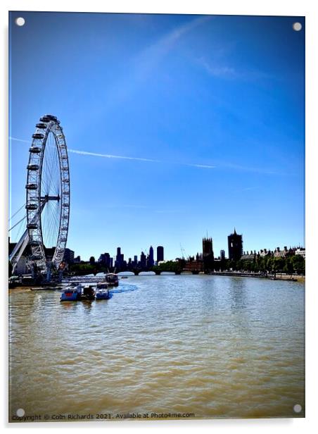 London Eye  Acrylic by Colin Richards