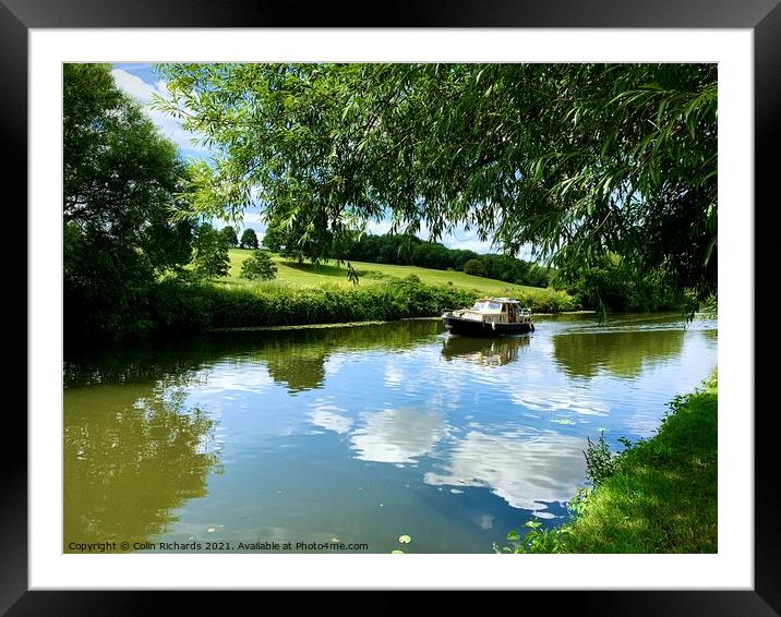 Waterway  Framed Mounted Print by Colin Richards