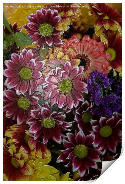 Floral Delight Print by Christine Lake