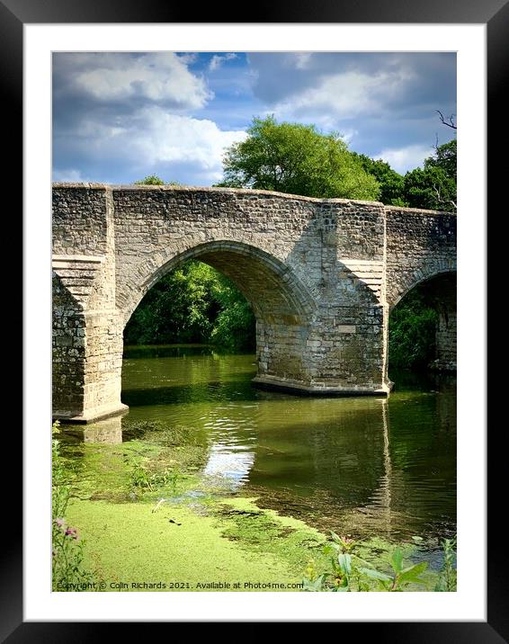 Bridge arch Framed Mounted Print by Colin Richards