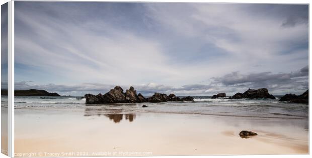 The Beach at Durness - Scottish Highlands Canvas Print by Tracey Smith
